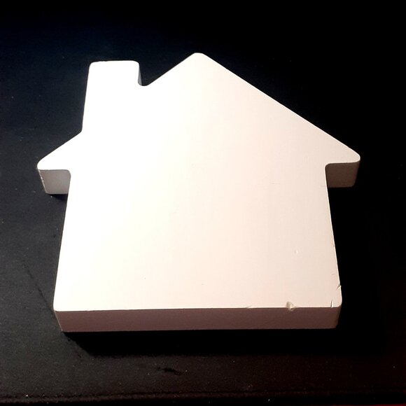 House Shaped Wood Block: May God Bless This Home and All Who Enter - Lot of 2 - Picture 5 of 8